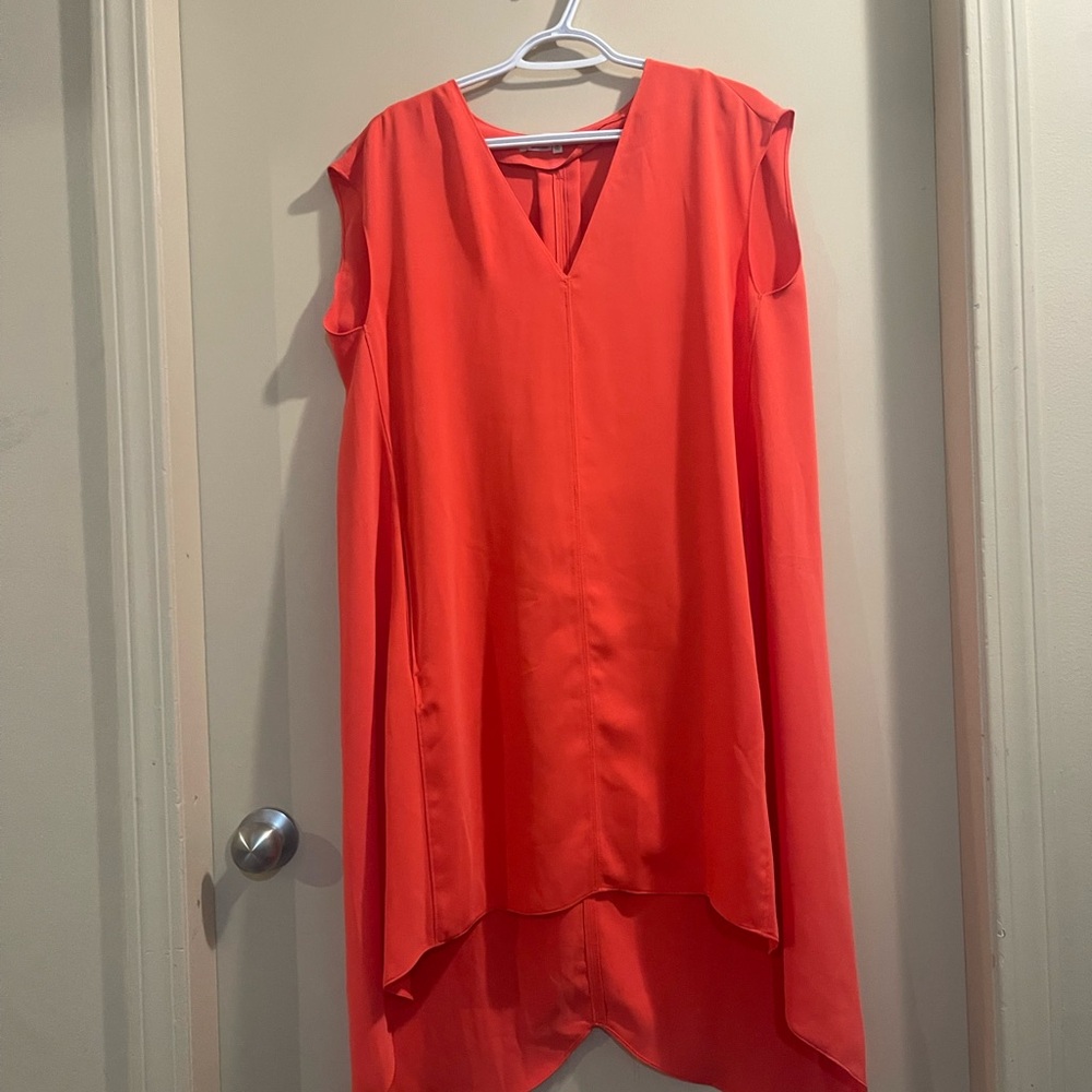 RACHEL Rachel Roy High Low Dress in Bright Orange